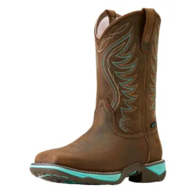 10046862 Ariat Women's Anthem Waterproof Western Boot - Dark Roast