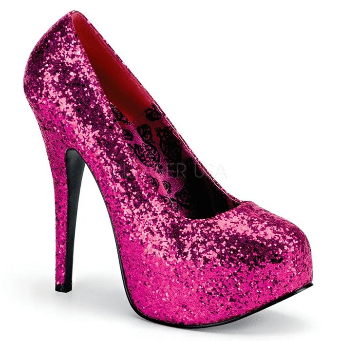 5 3/4" Wide Width Glitter Concealed Platform (TEEZE-06GW)