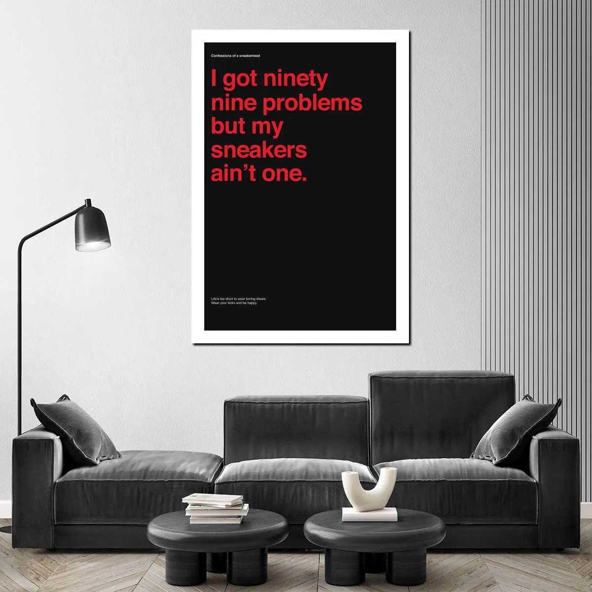 99 Problems But Sneakers Ain't One II Wall Art