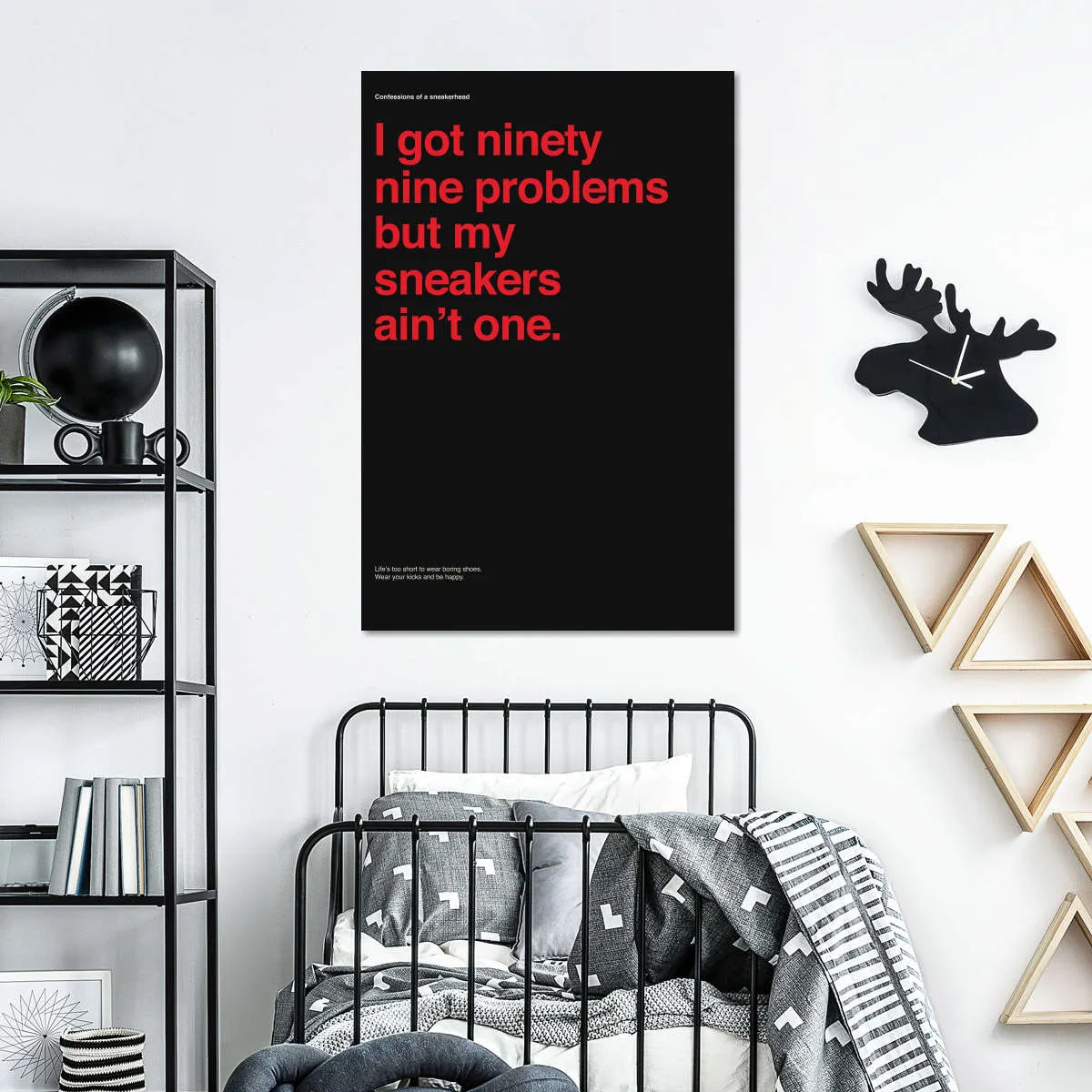 99 Problems But Sneakers Ain't One II Wall Art