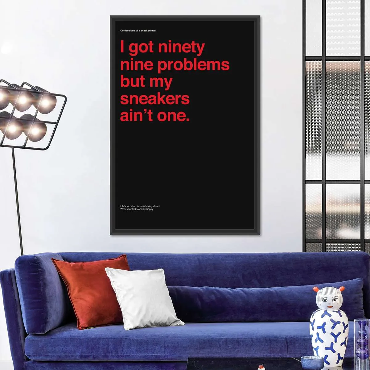 99 Problems But Sneakers Ain't One II Wall Art