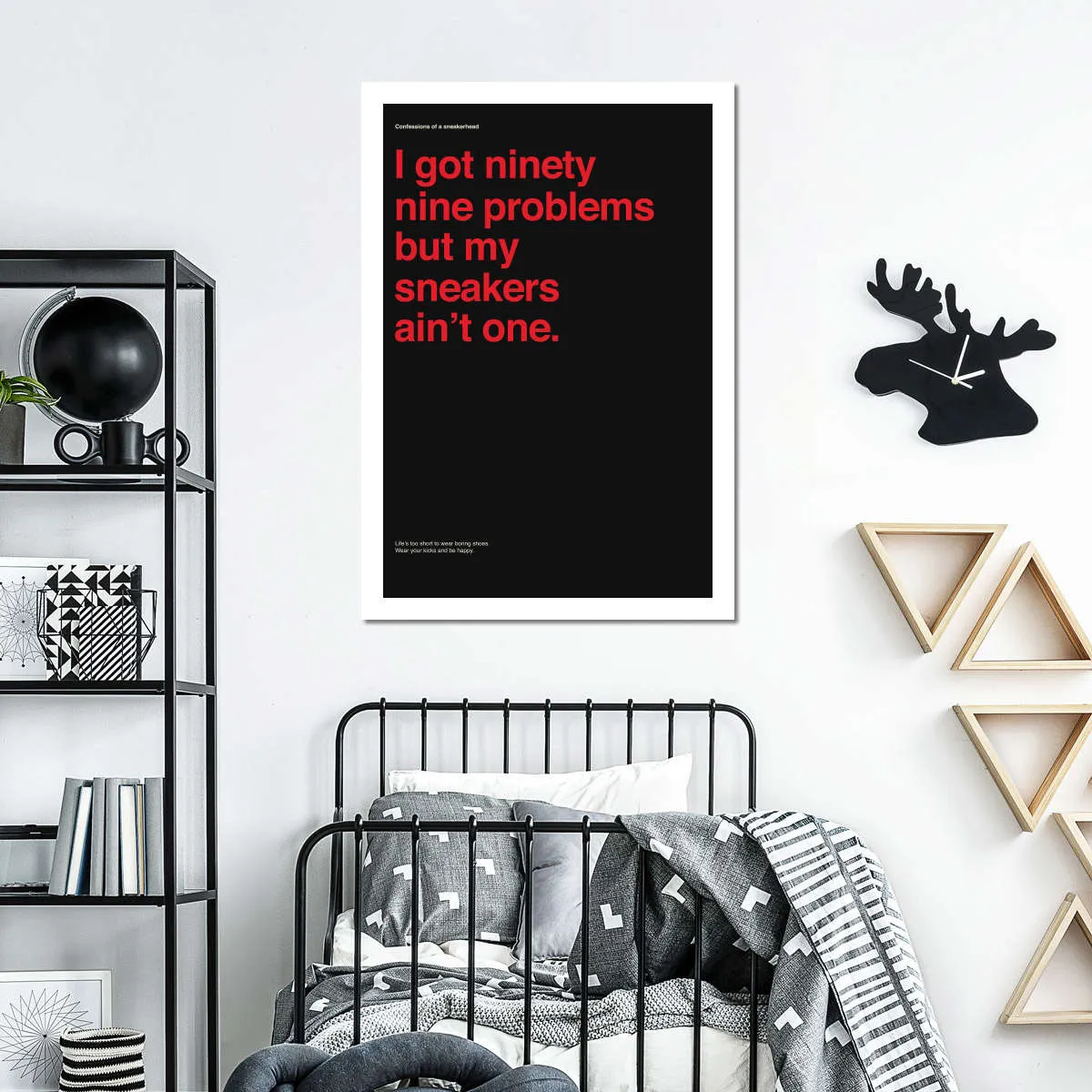 99 Problems But Sneakers Ain't One II Wall Art