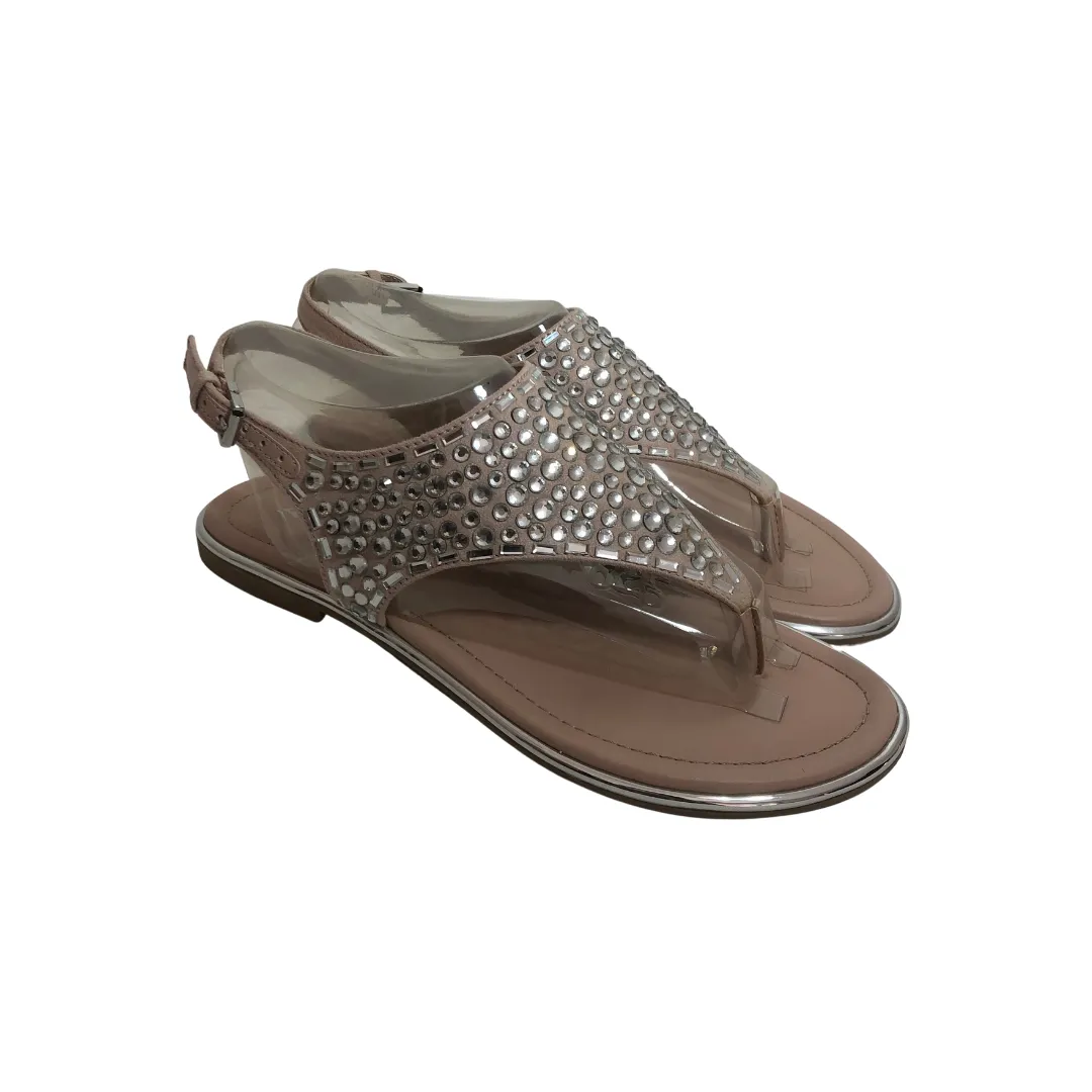 ALDO Pink 'Lareng' Rhinestone Sandals | Gently Used |