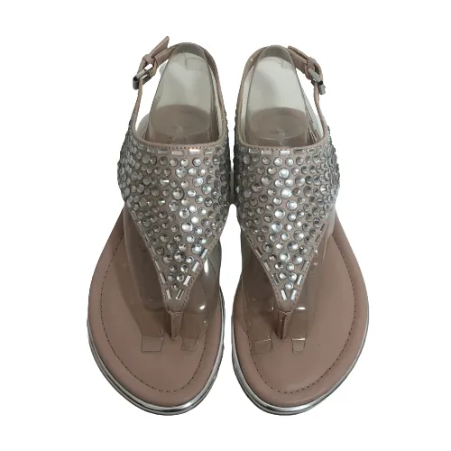 ALDO Pink 'Lareng' Rhinestone Sandals | Gently Used |