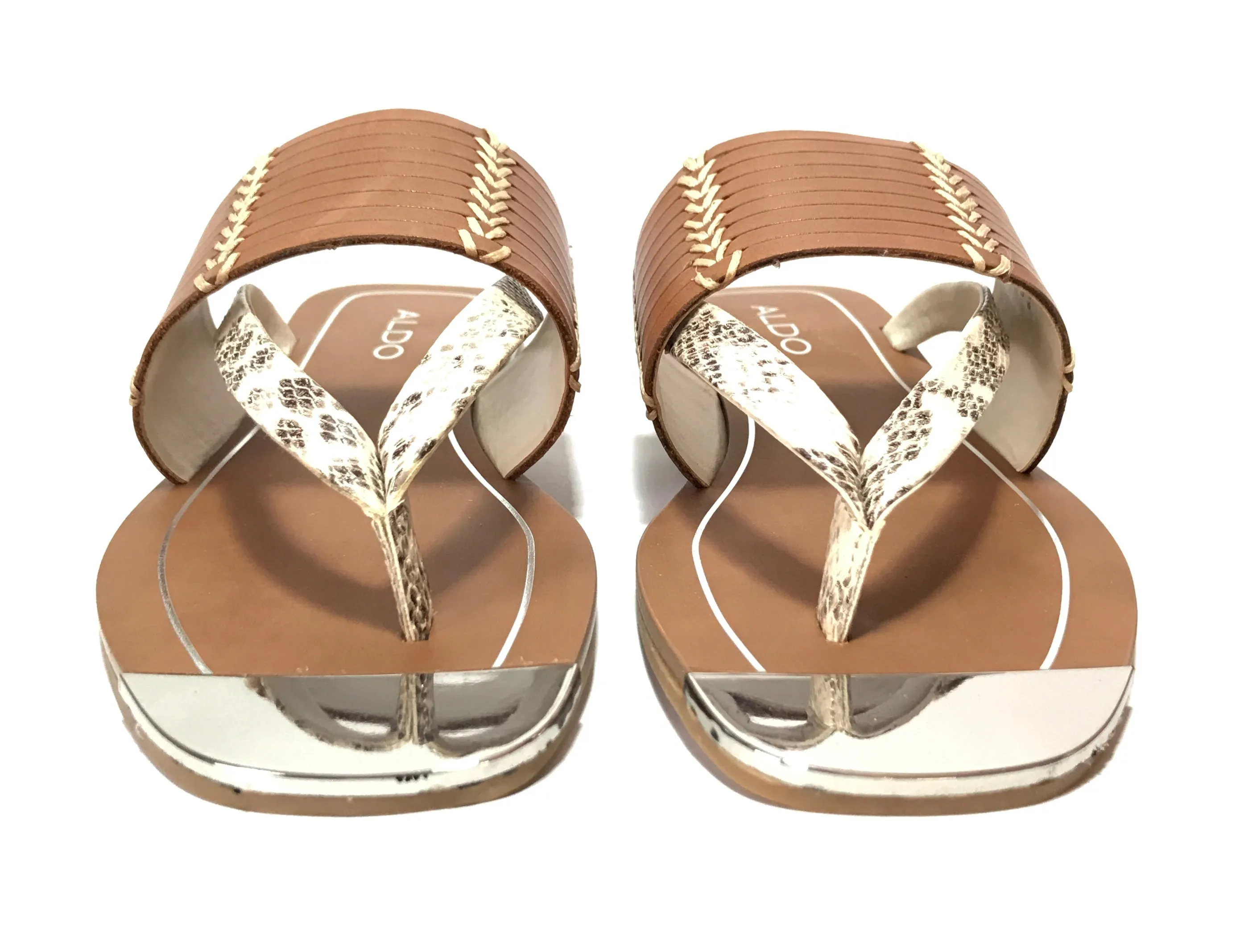 ALDO Tan Leather Sandals | Gently Used |