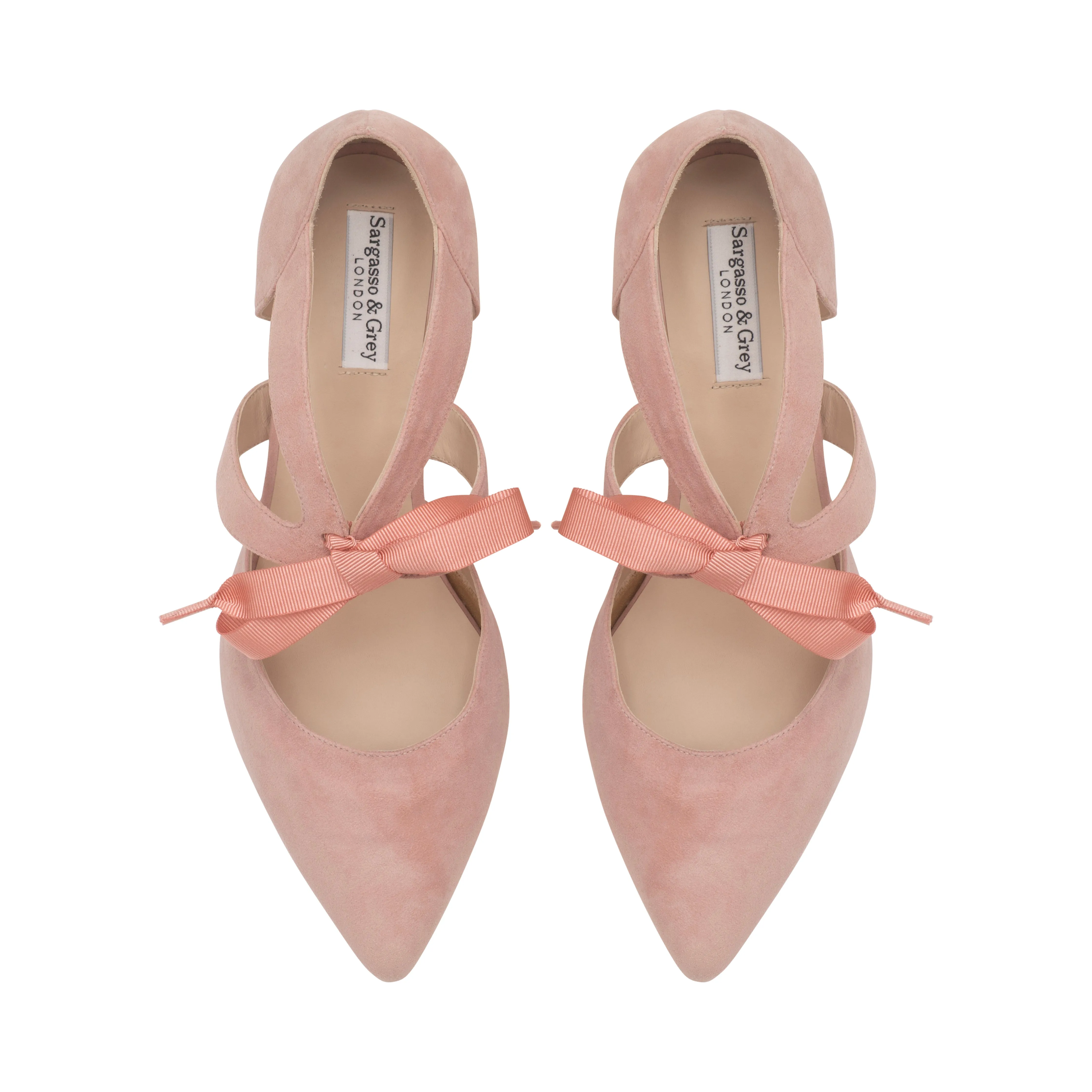 Anya Extra-Wide Fit Platform Heels - Peony Pink Suede