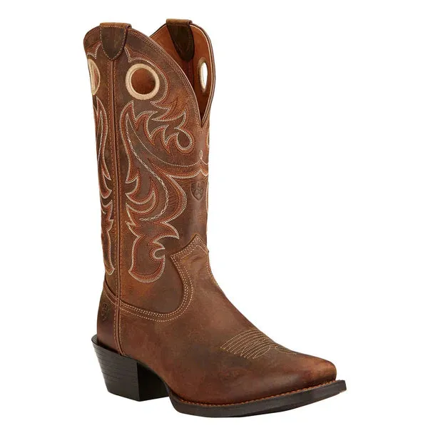 Ariat Men’s Sport Square Toe Powder Brown Boots 10017365