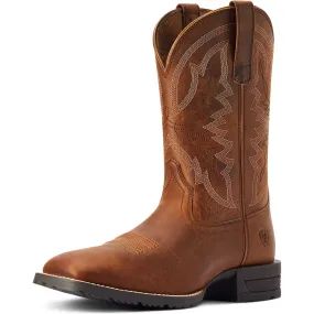 Ariat Men's Thatch Brown Hybrid Ranchwork Western Boot