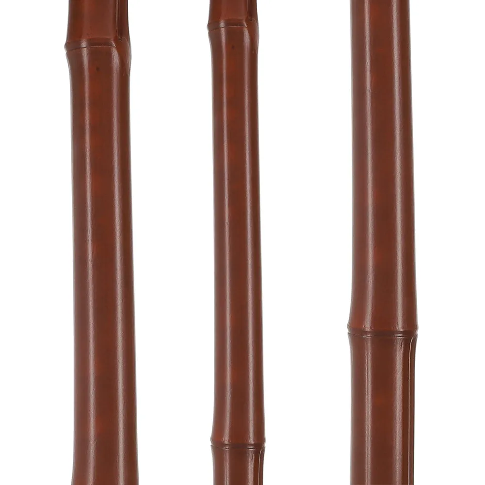 Bamboo Shaft Cane with Walnut Derby Handle: Elegant Design