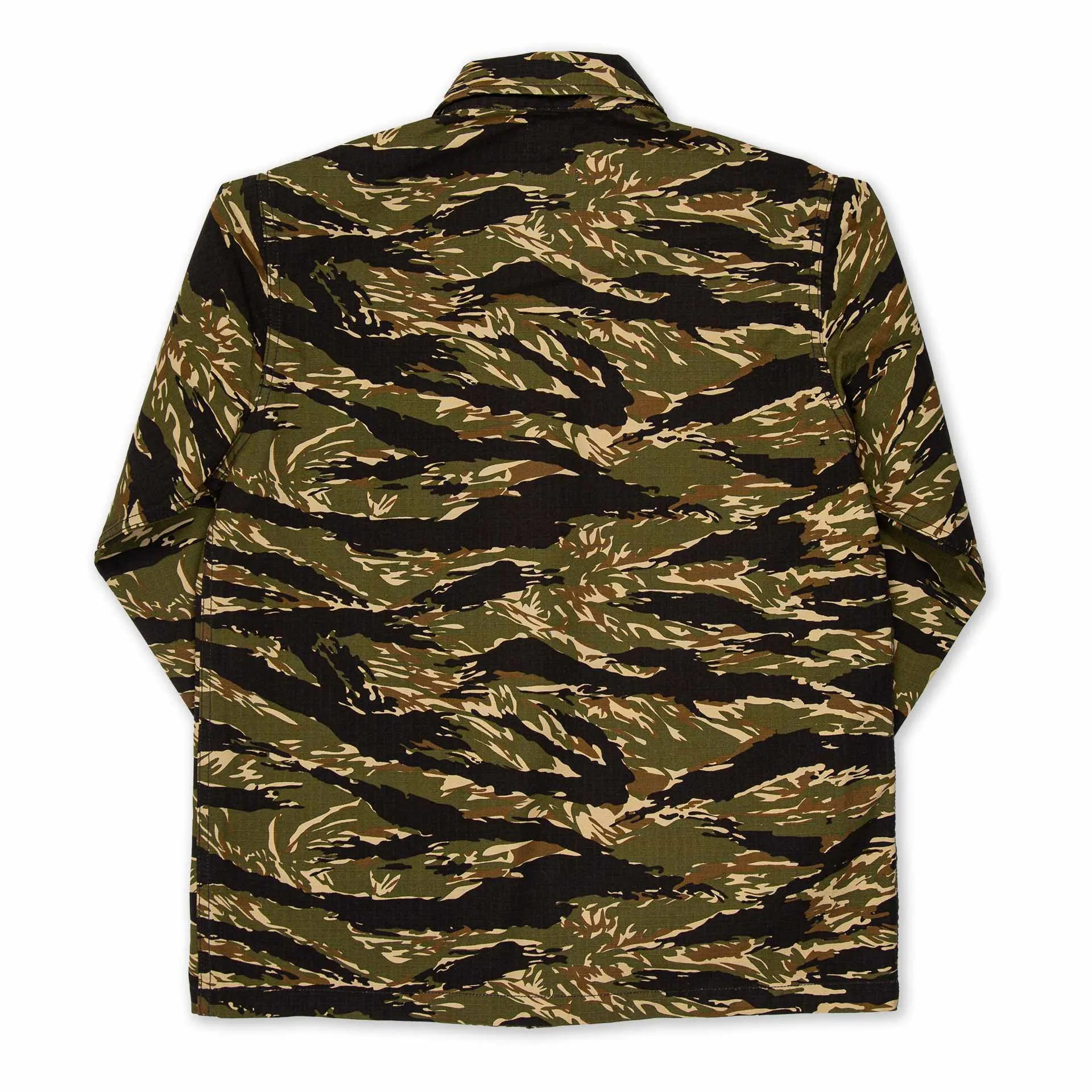 BWS-03 MILITARY OVERSHIRT 8 oz. tiger camo ripstop [AW24]