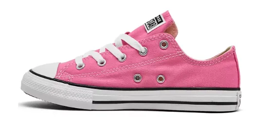 Converse Kids Pink Chuck Taylor All Star Low Top Shoes 3J238