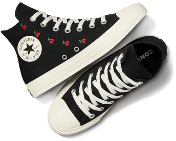 Converse Womens Chuck Taylor All Star Hi Top Cherries Black/Egret/Red