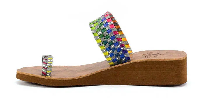 Corkys Women's Toasty Sandal | Bright Multi 40-3118