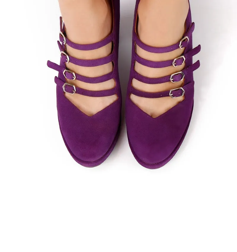 Dalila Purple Platform Heel