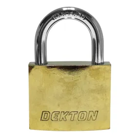 DEKTON 50mm Titanium Plated Iron Padlock