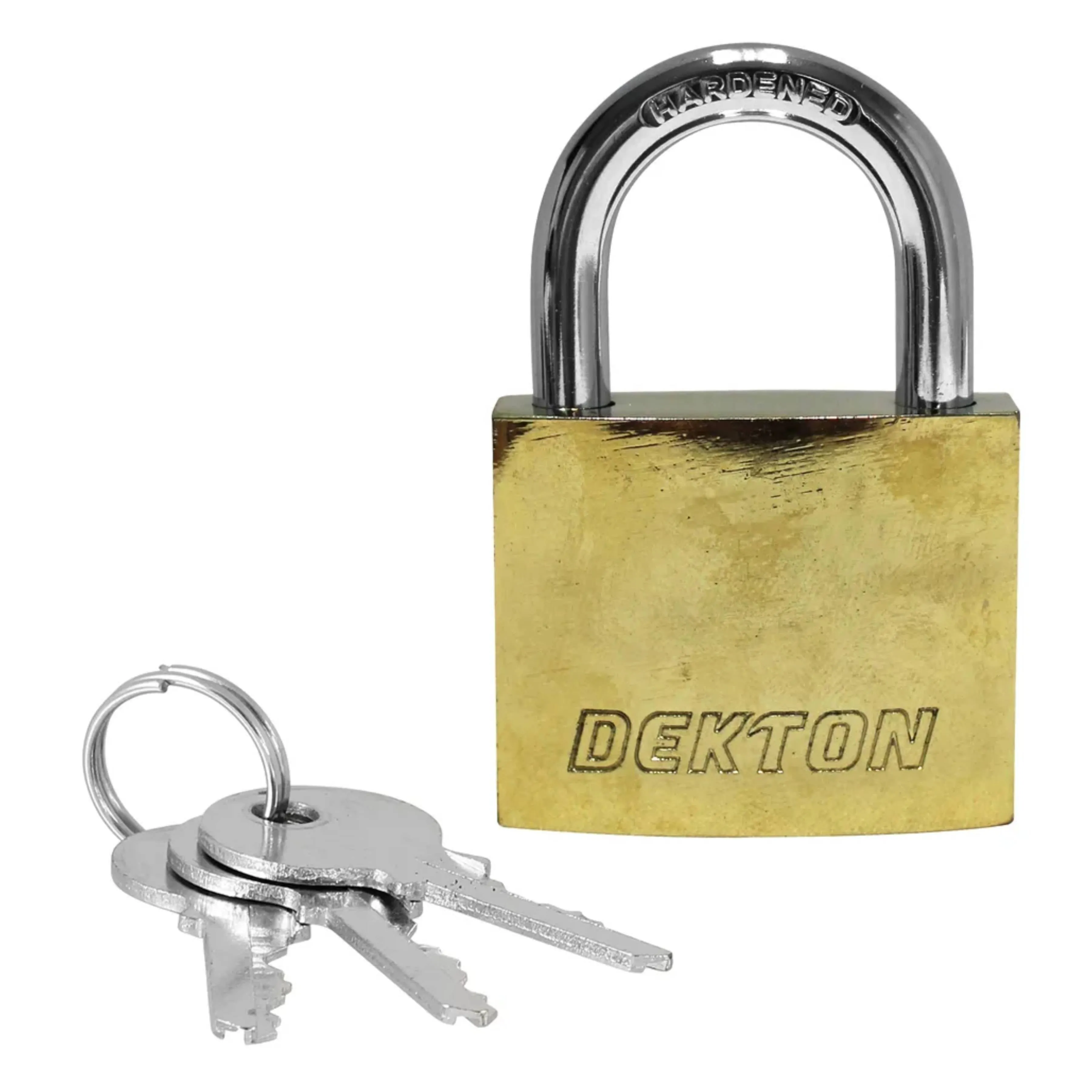 DEKTON 50mm Titanium Plated Iron Padlock