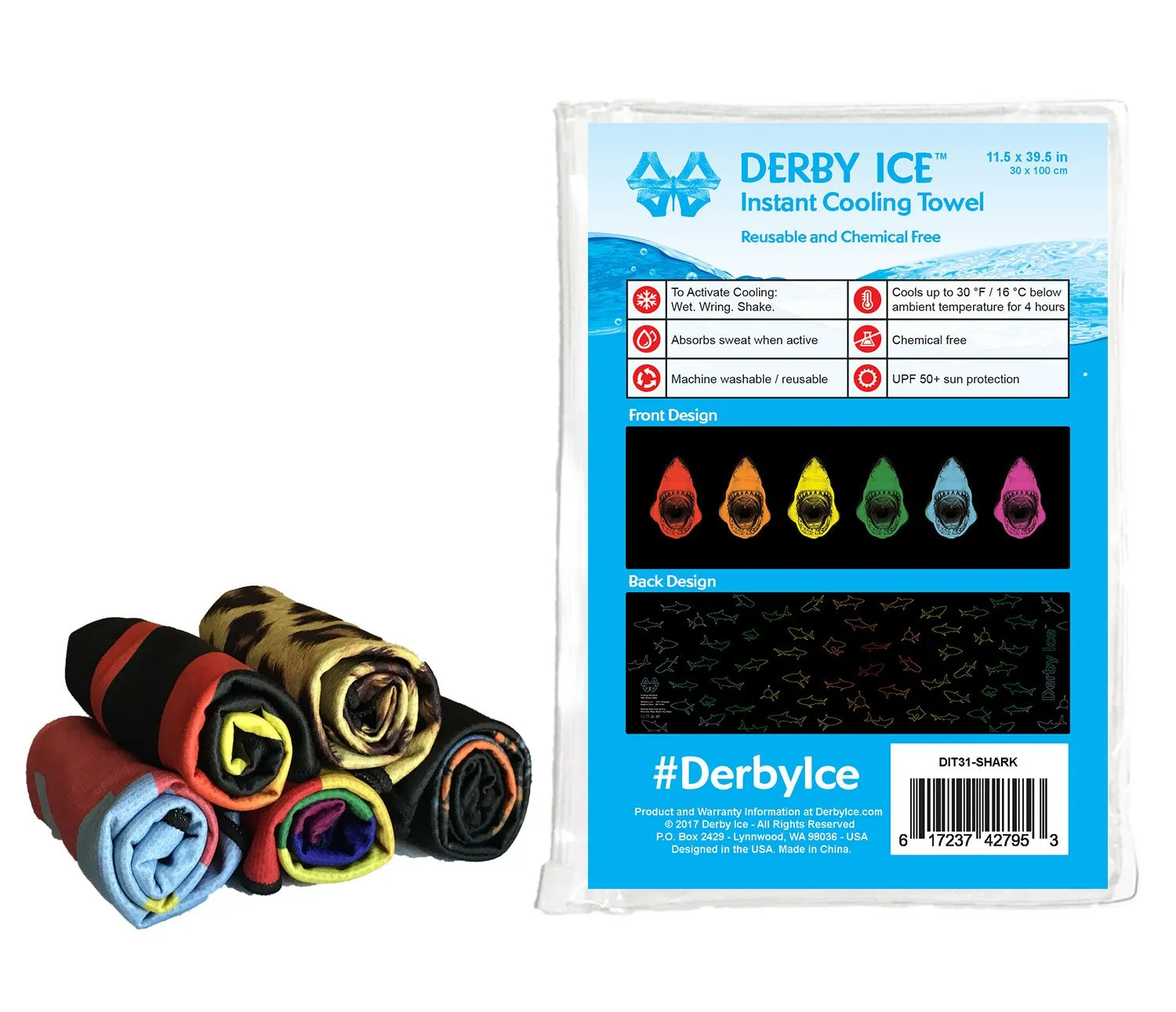 Derby Ice Towel Shark