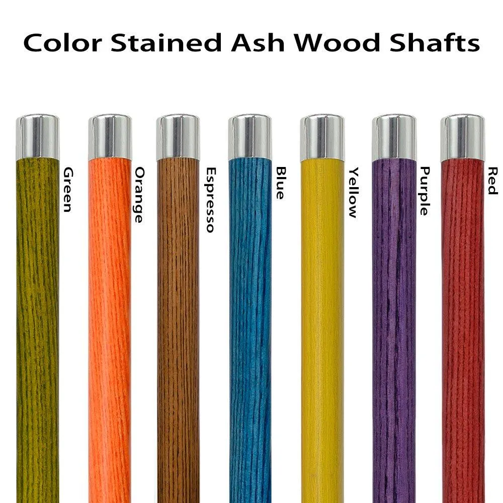 Derby Premium Chrome Brass Cane: Stained Custom Color Shaft