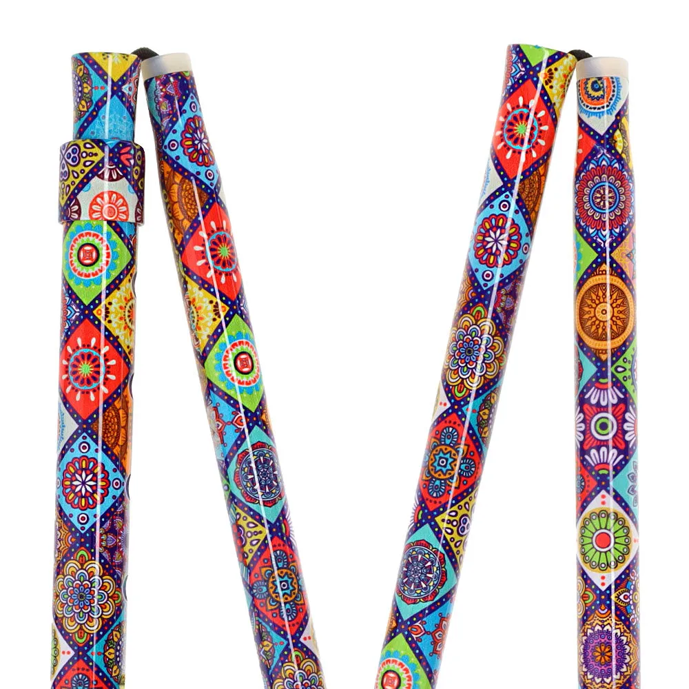 Designer Chic FashionStix Colorful Collage, Patterned Handle