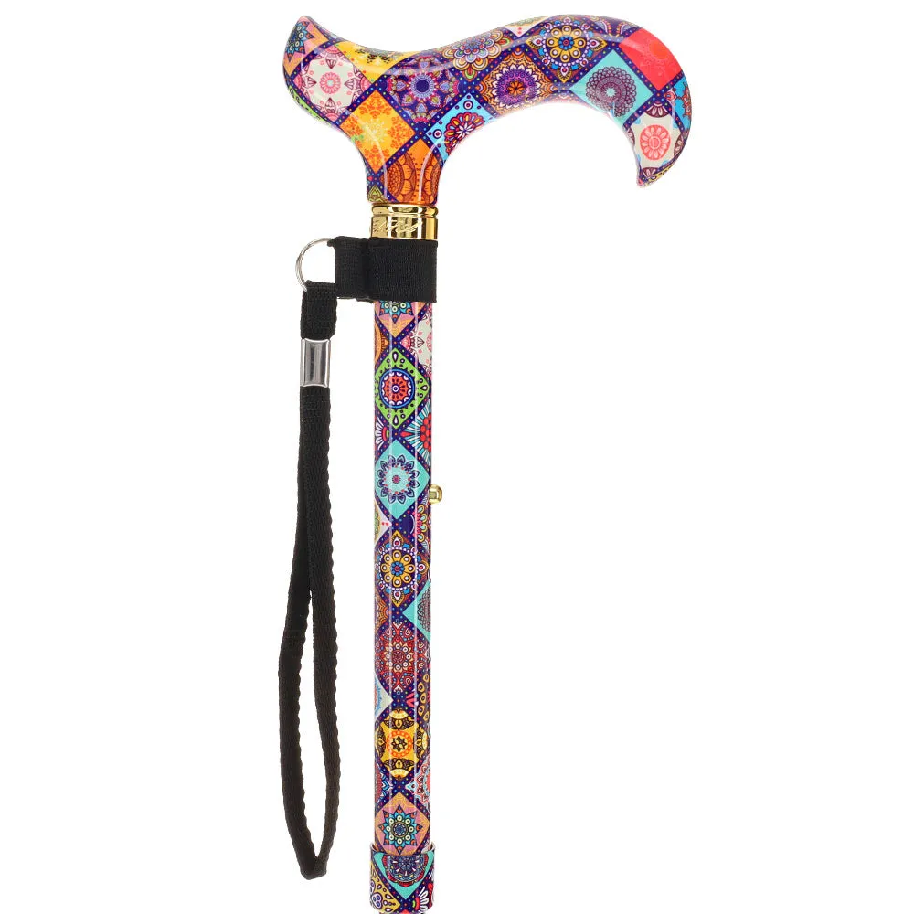 Designer Chic FashionStix Colorful Collage, Patterned Handle