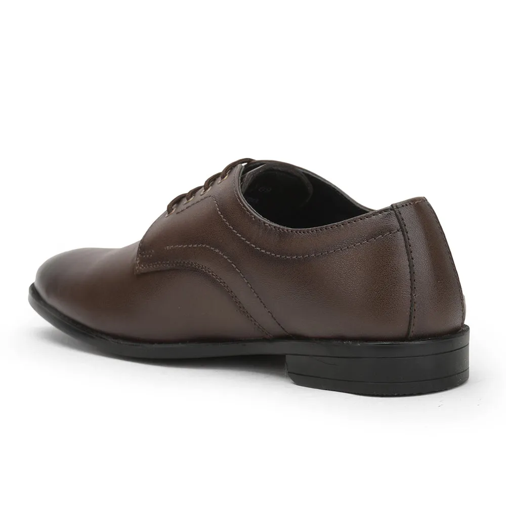 Fortune (Brown) Formal Lace Up Derby Shoes For Men HOL-109 By Liberty