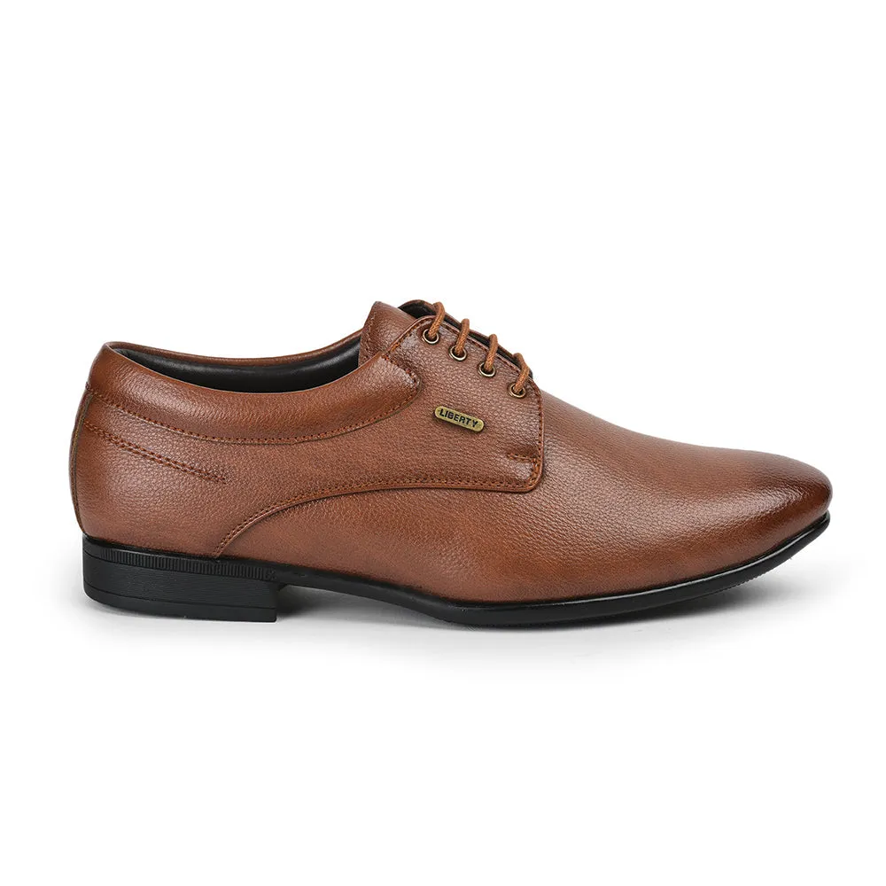 Fortune By Liberty Men HOL-110 Tan Formal Lacing Derby Shoes