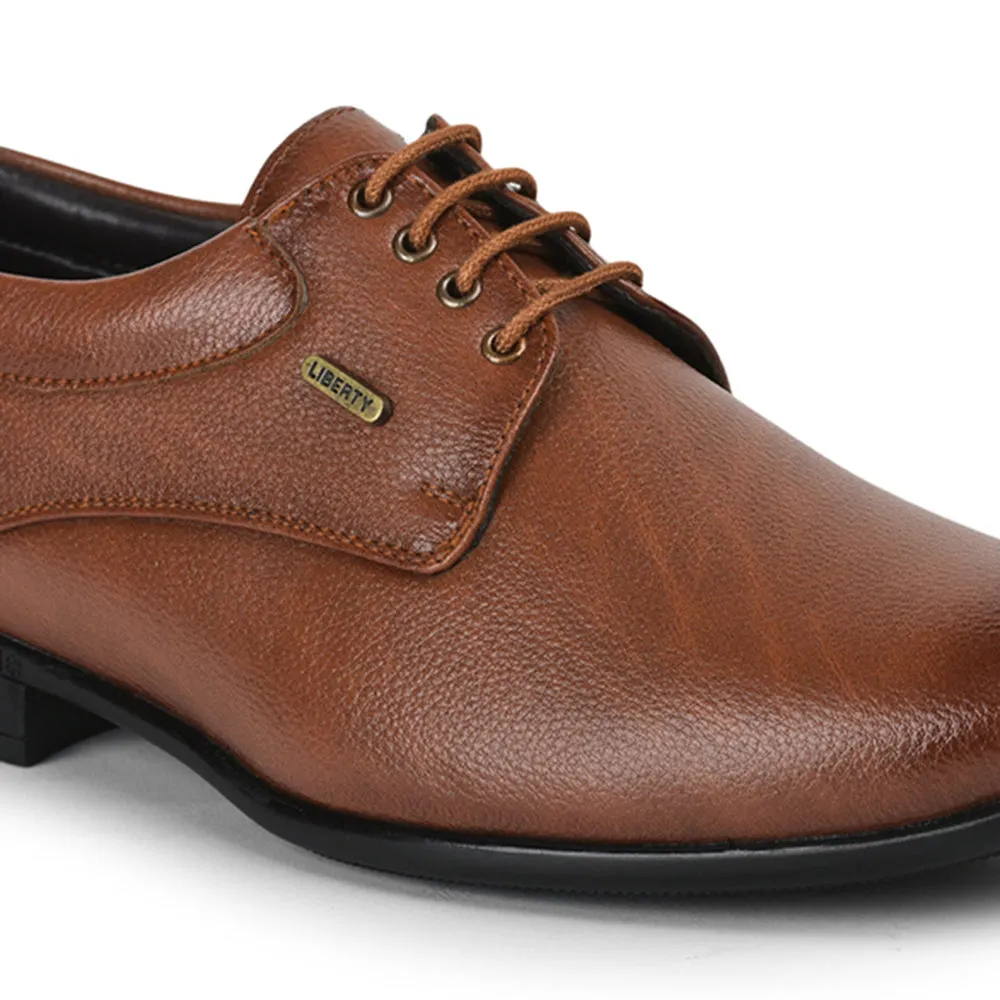 Fortune By Liberty Men HOL-110 Tan Formal Lacing Derby Shoes