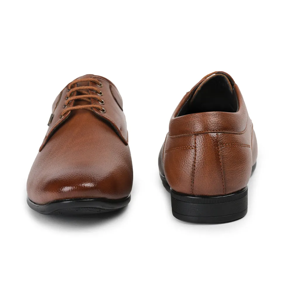 Fortune By Liberty Men HOL-110 Tan Formal Lacing Derby Shoes