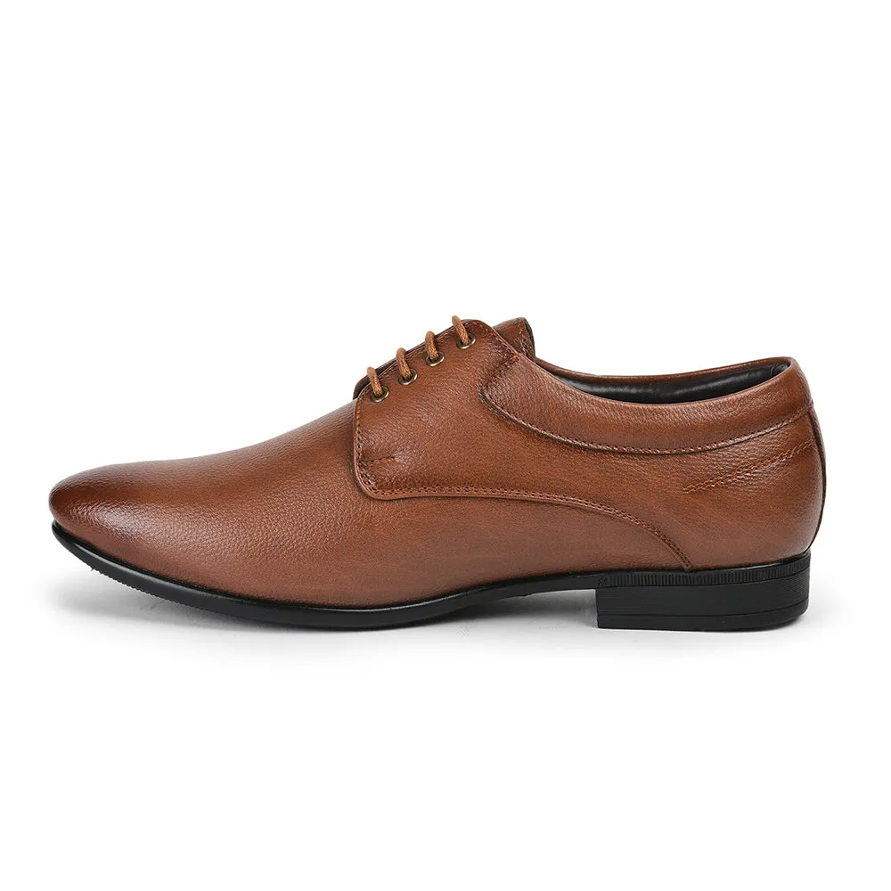 Fortune By Liberty Men HOL-110 Tan Formal Lacing Derby Shoes