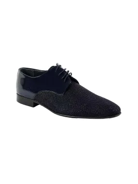 Franco Gabbani Patent Leather Blue Dress Shoe By HITZ