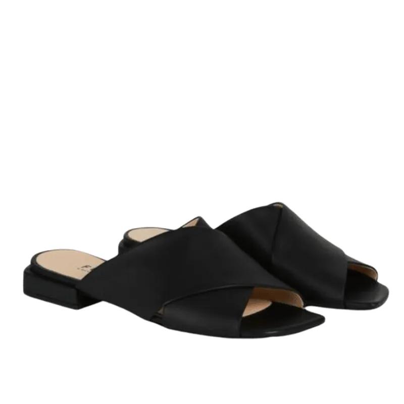 Furla Women's Sabot Cross Mule Sandals T.20 - Nero