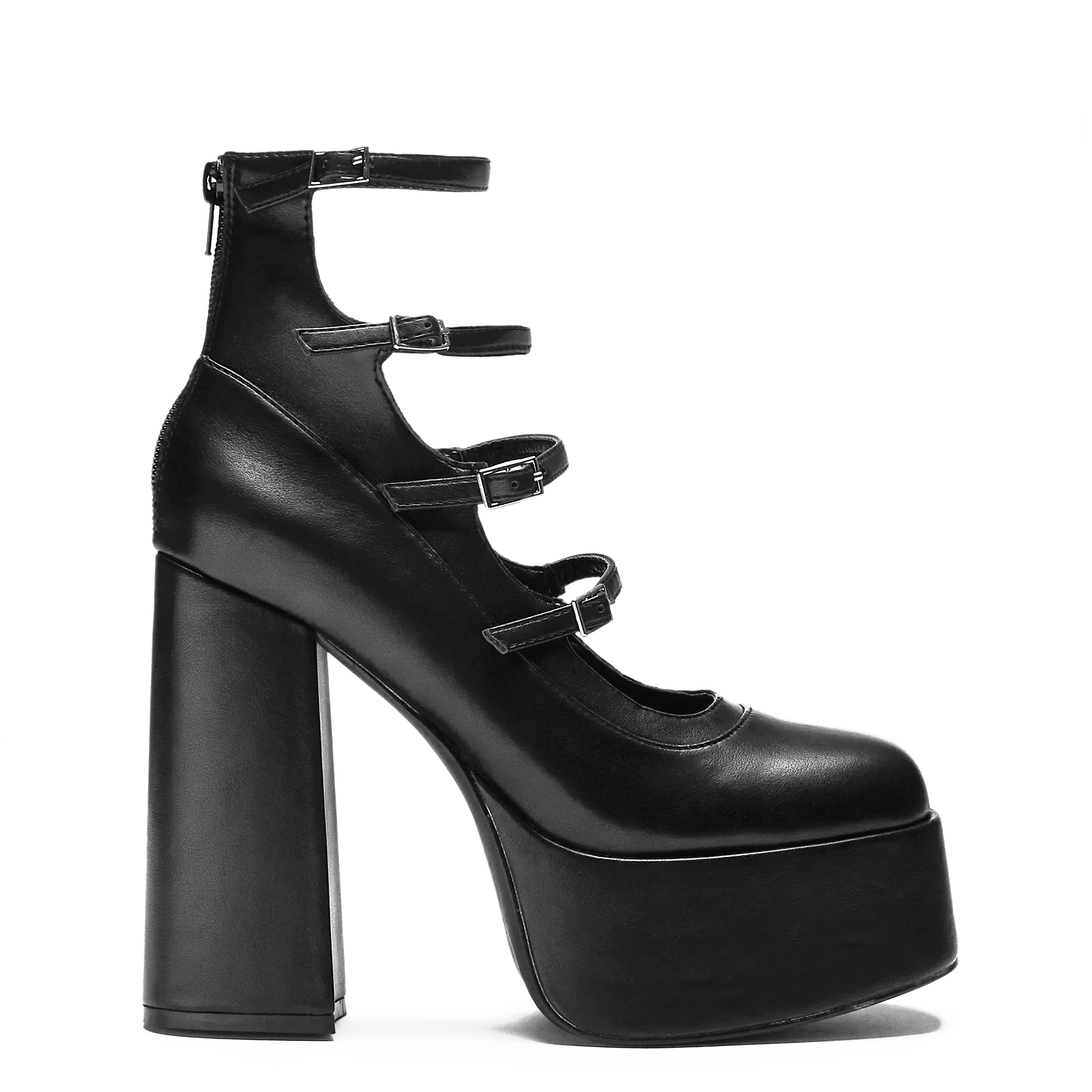 Gurren Strappy Platform Heels