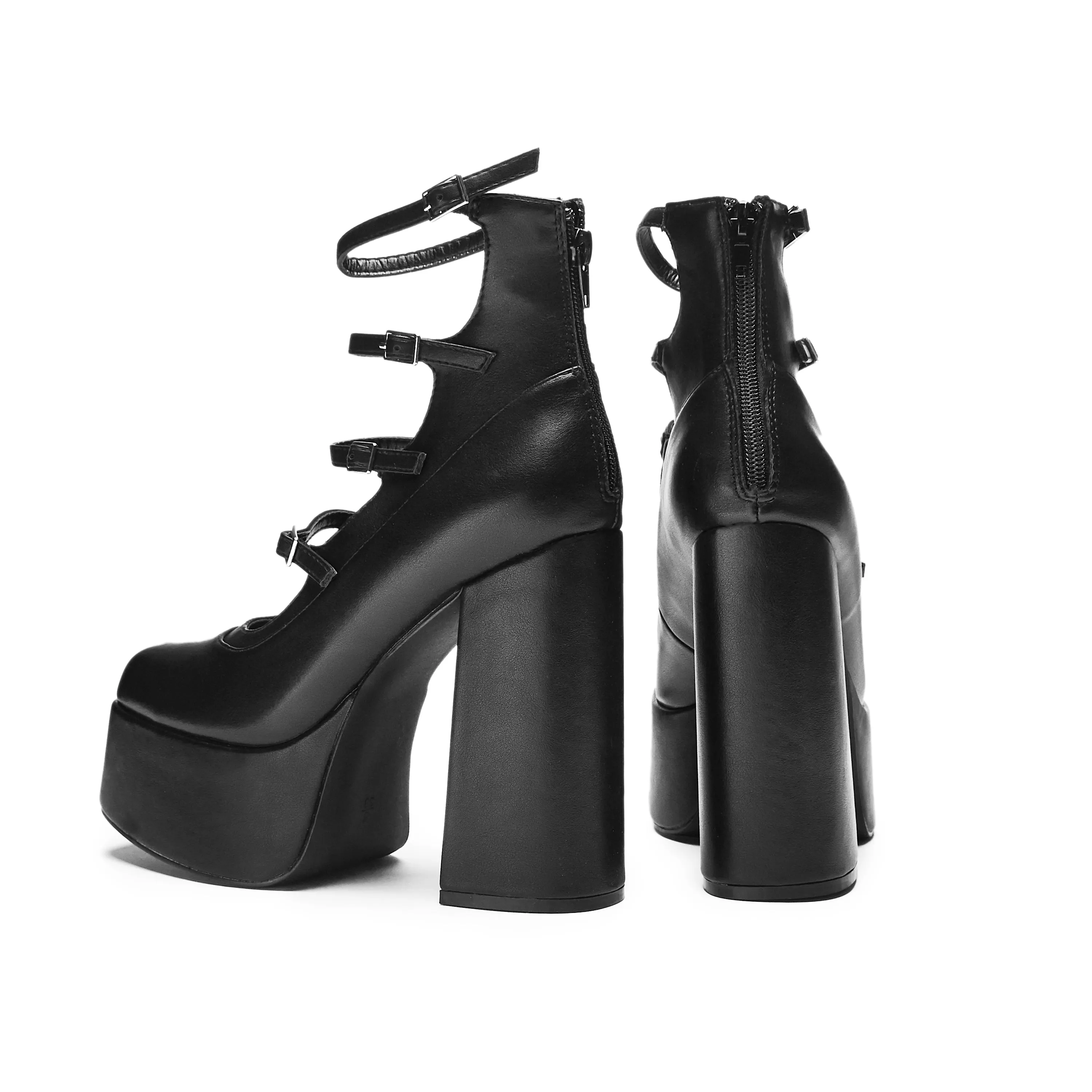 Gurren Strappy Platform Heels