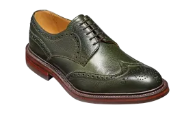 Kelmarsh - Olive Green Grain Wingtip Brogue