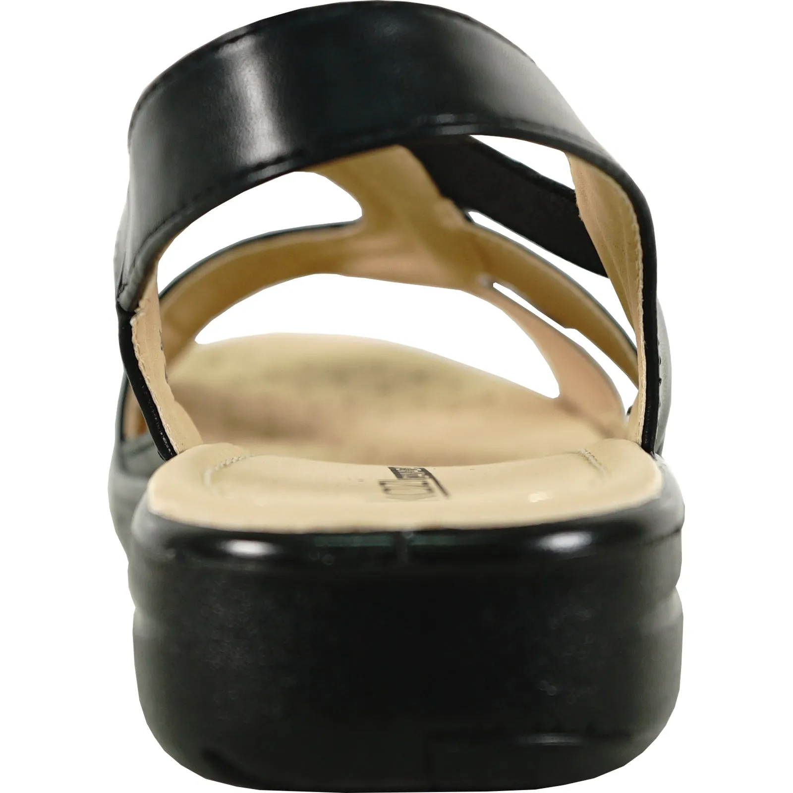 kozi Women Sandal OY3132 Comfort Wedge Sandal Black