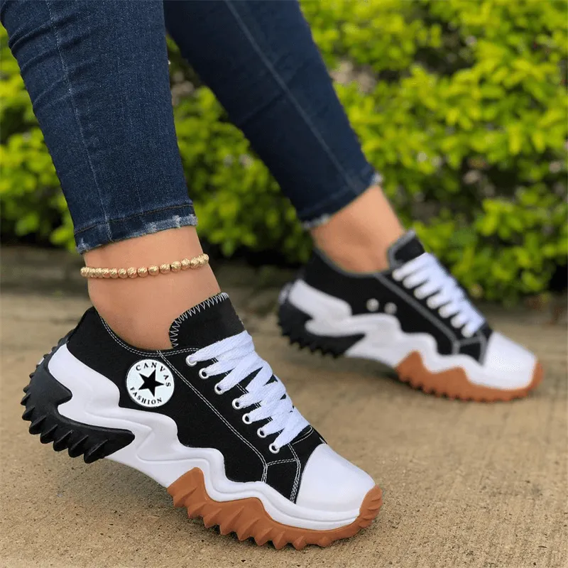 Lace-up Canvas Sneakers