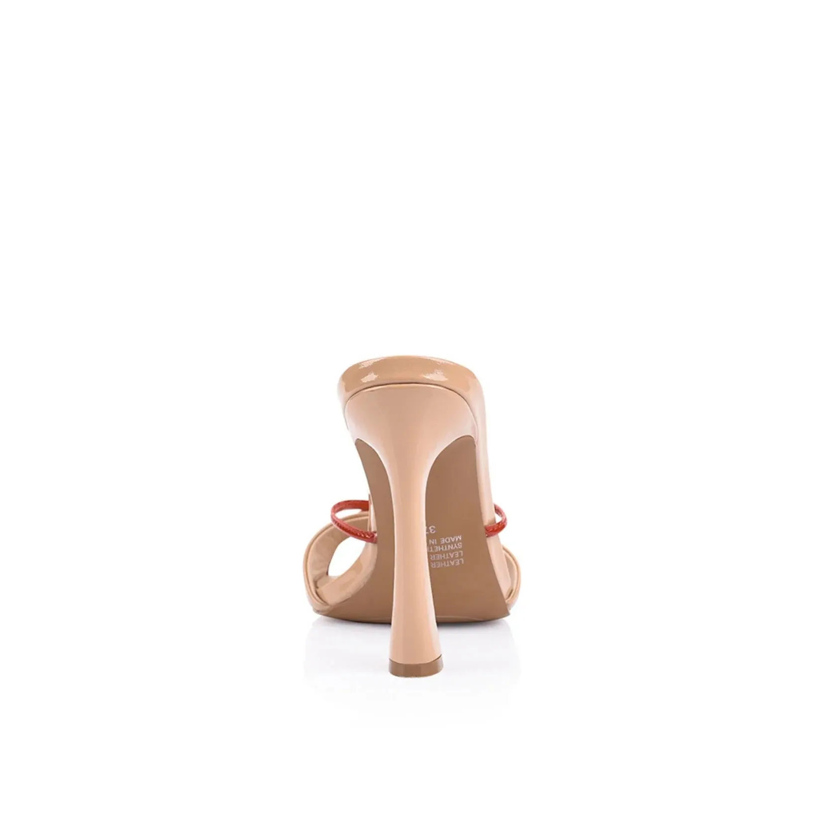 Lana Wilkinson Willow -  Mule Beige & Red Leather