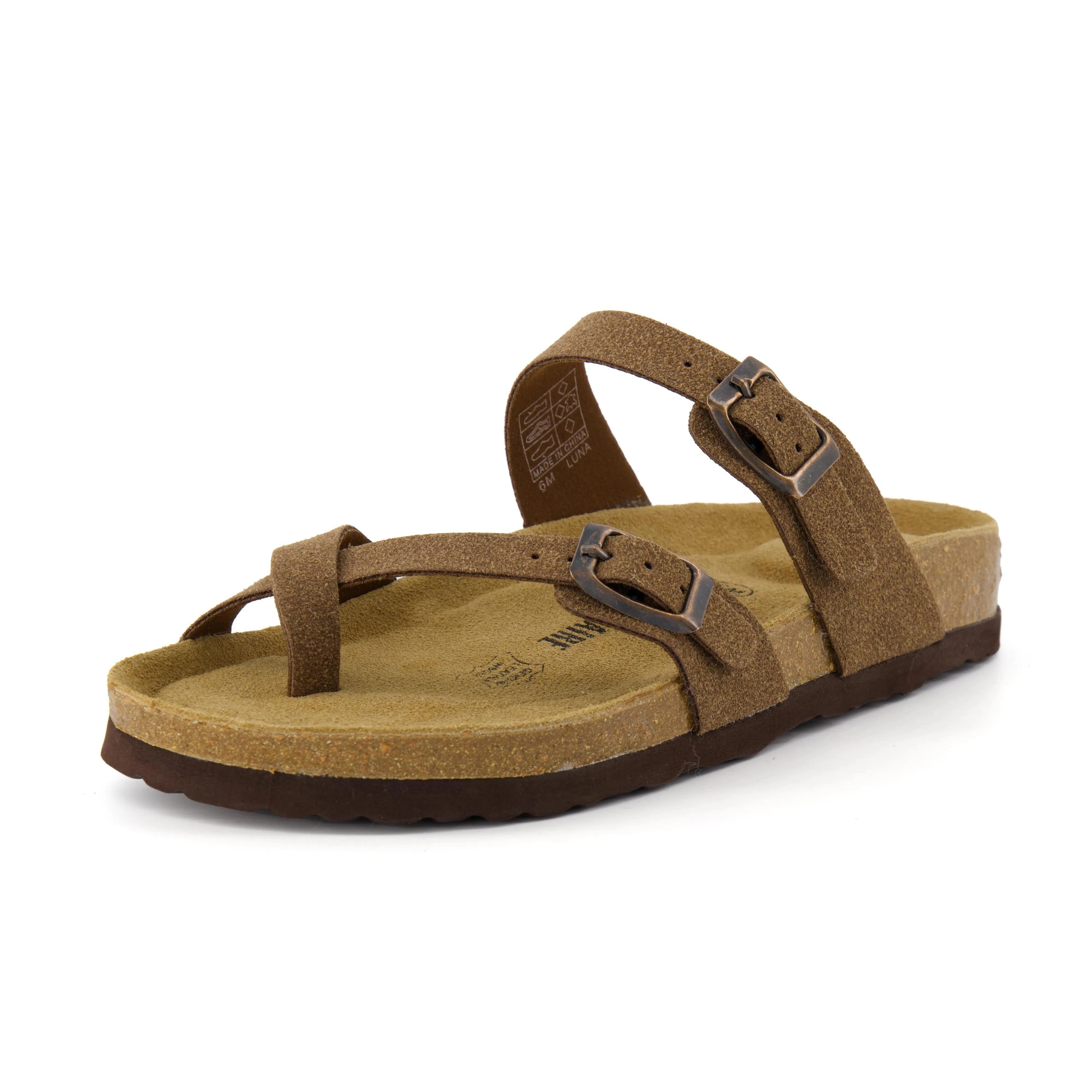 Luna Cork Footbed Sandal Suedes