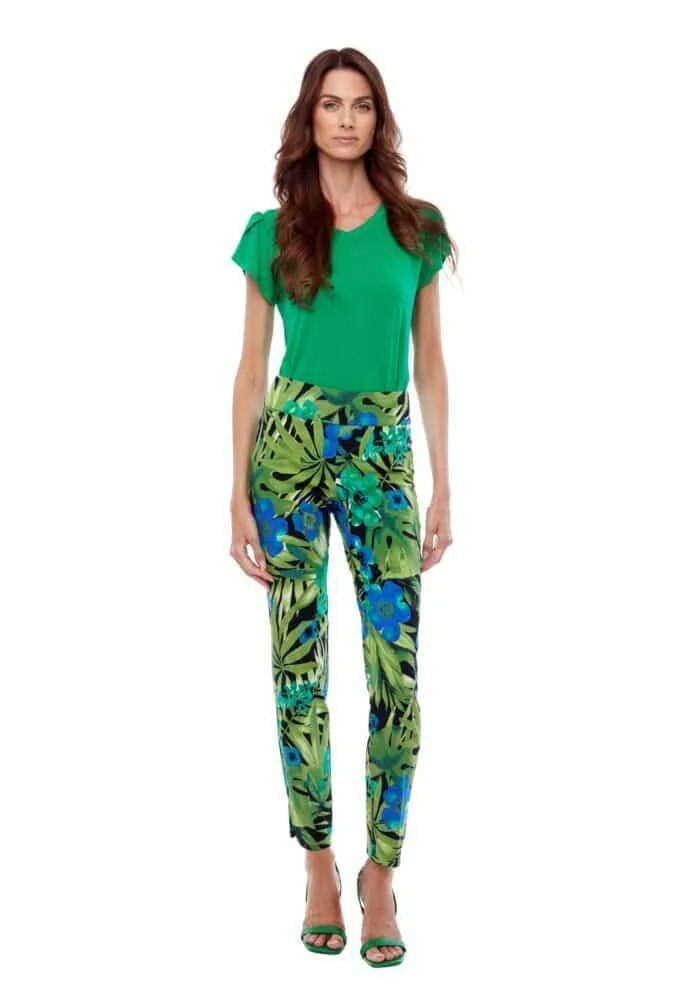 Maui Print Petal Slit Up! Pant