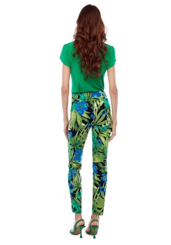 Maui Print Petal Slit Up! Pant