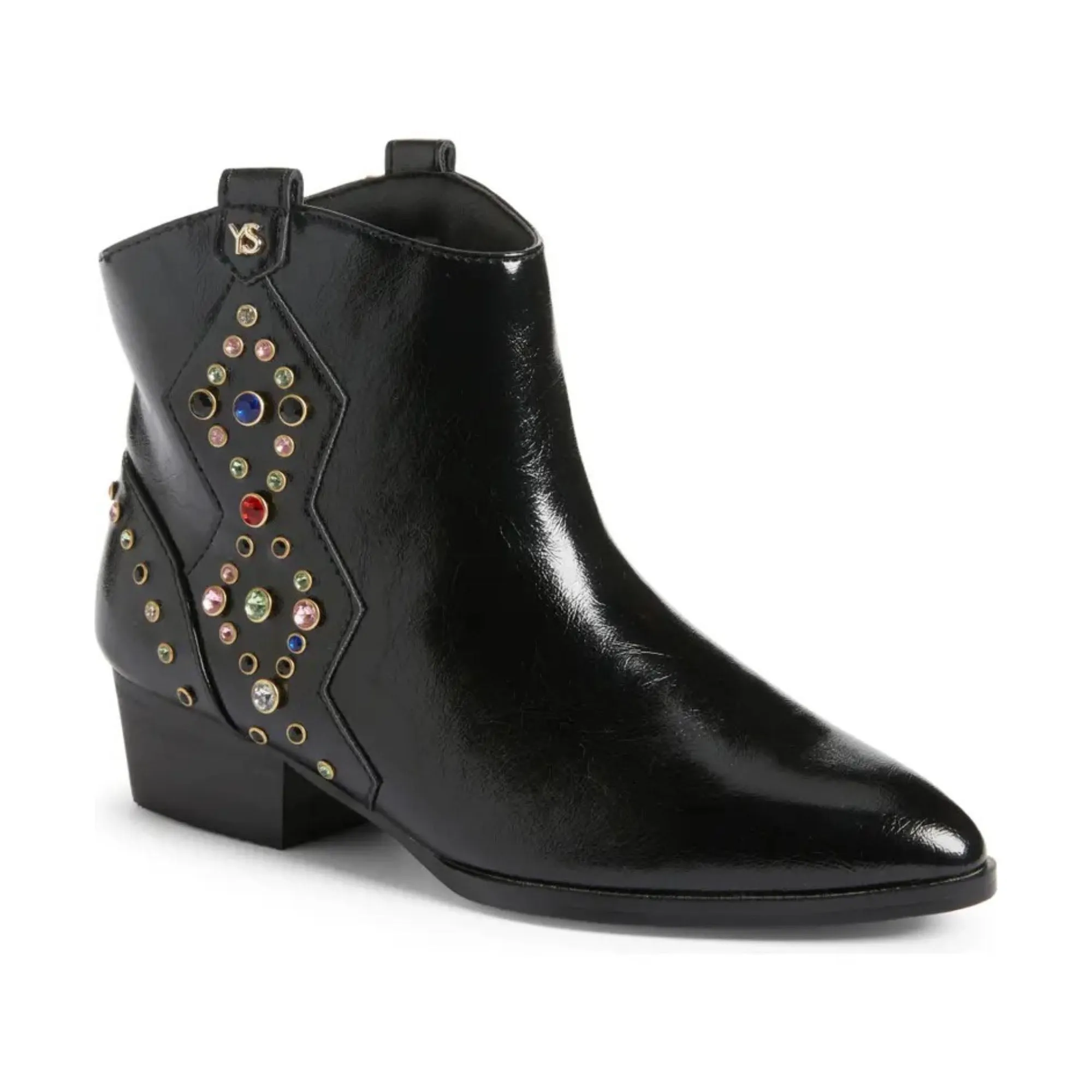 Miss Dallas Gem Western Boot in Black - Kids