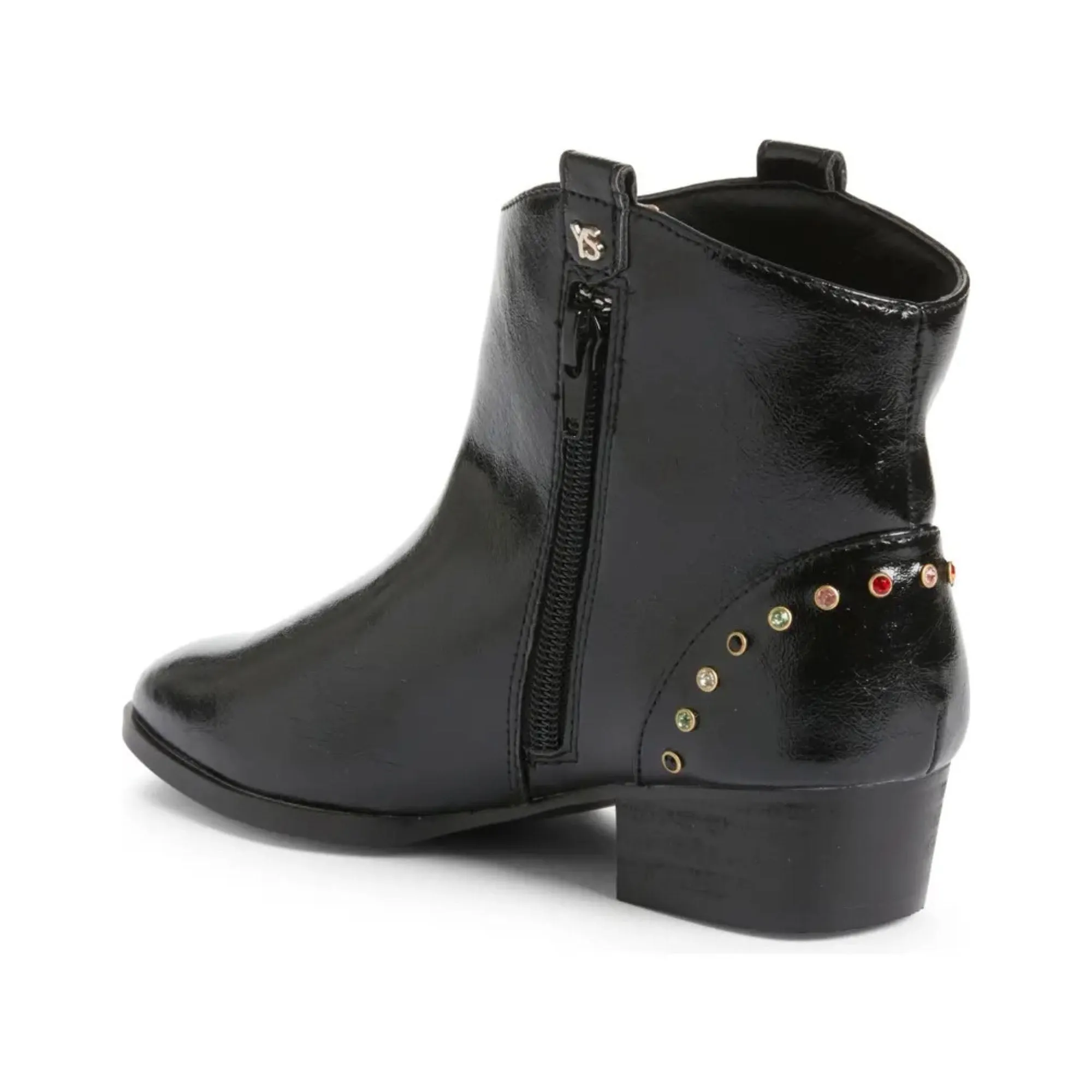 Miss Dallas Gem Western Boot in Black - Kids