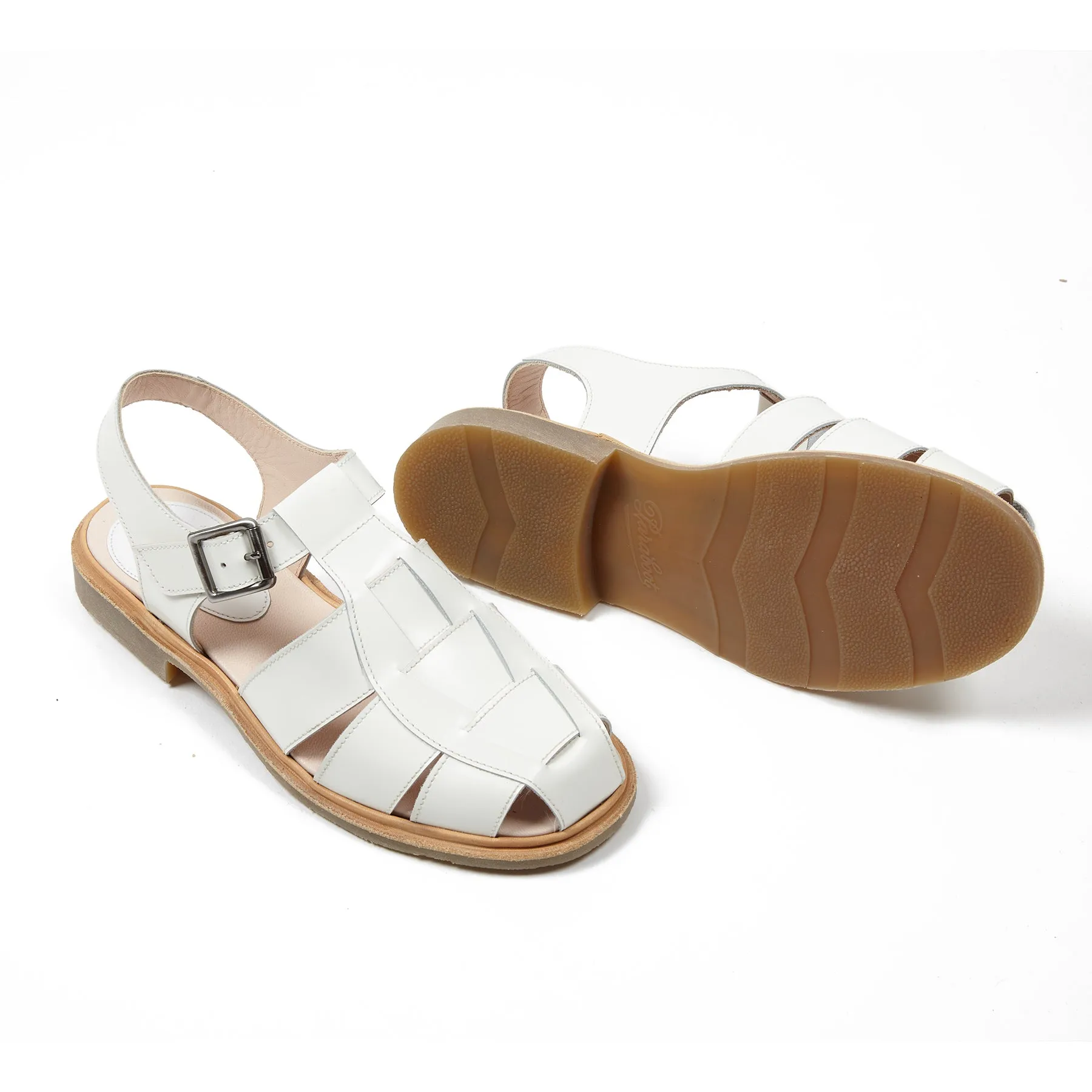 Paraboot Women's Iberis Sandals in White Gloss