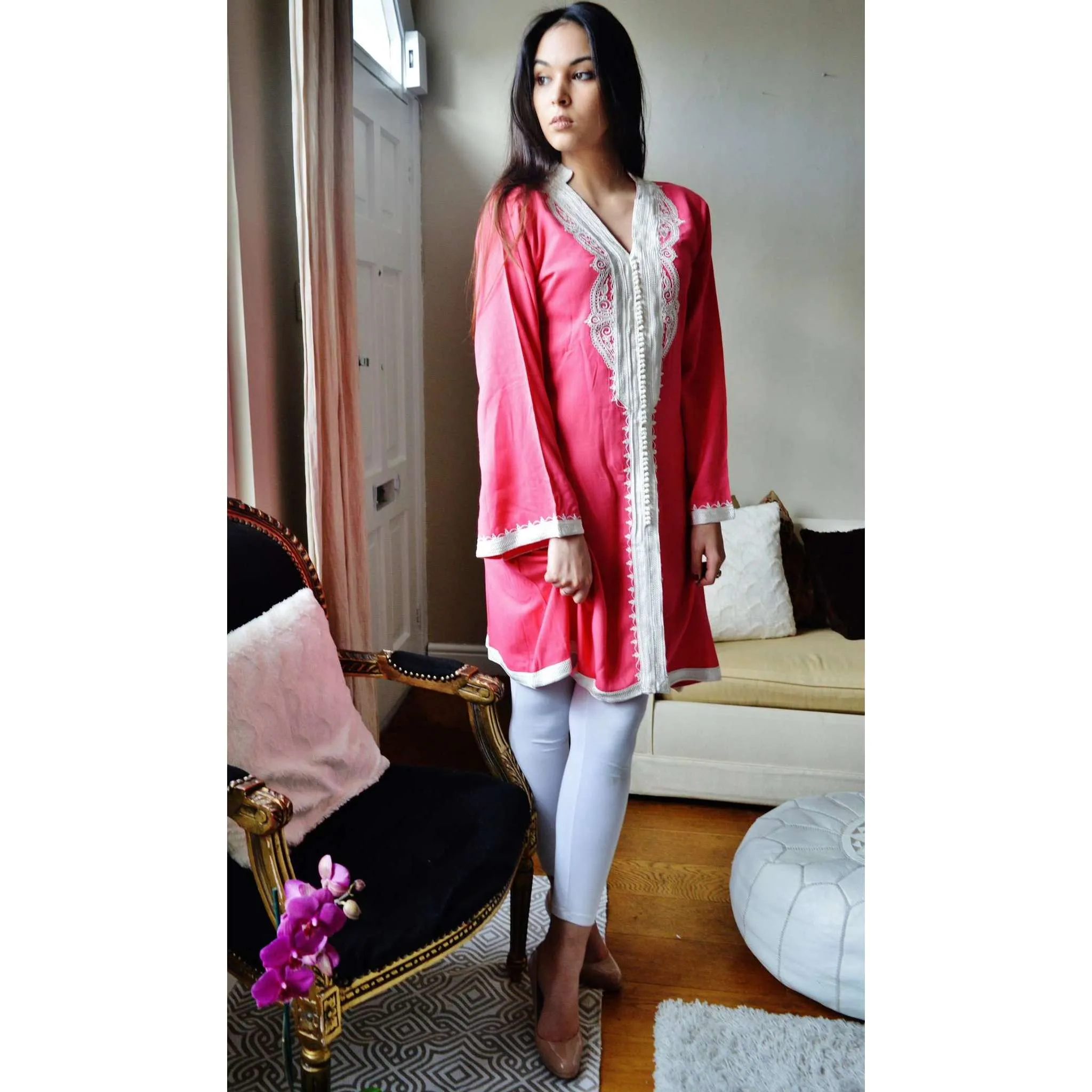 Pink Marrakech Tunic Dress - Fatimah Style