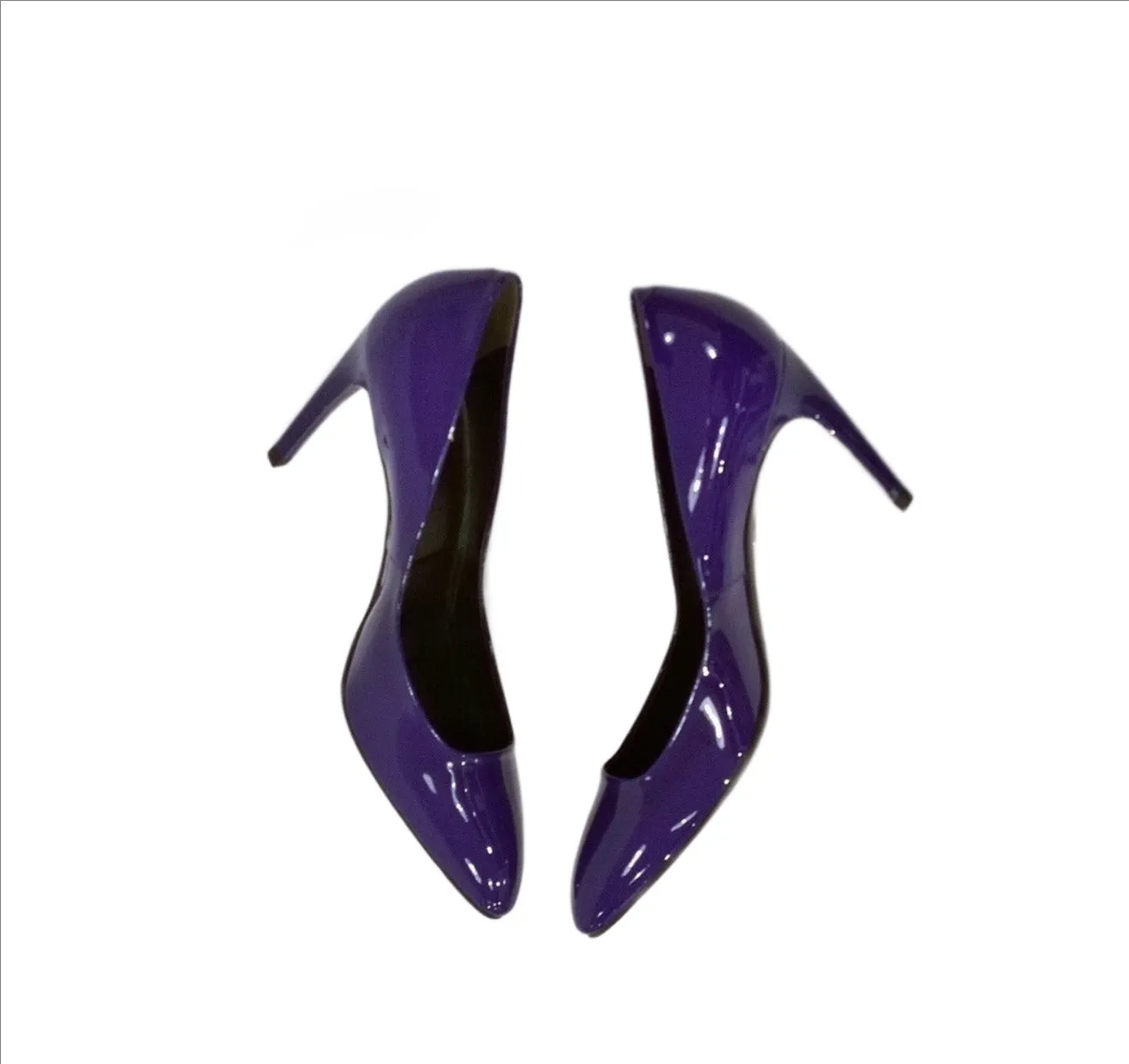 Roger Vivier Violet Patent Leather Heels Sale Shoes