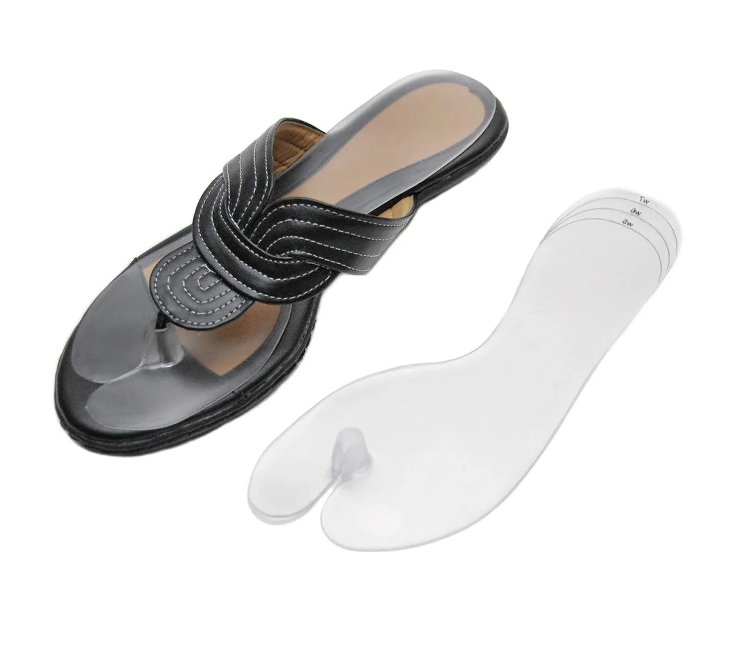 Sandal Sole Inserts with Thong Protector