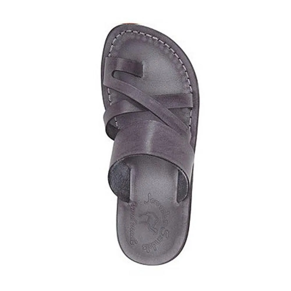 The Good Shepherd - Leather Toe Loop Sandal | Grey