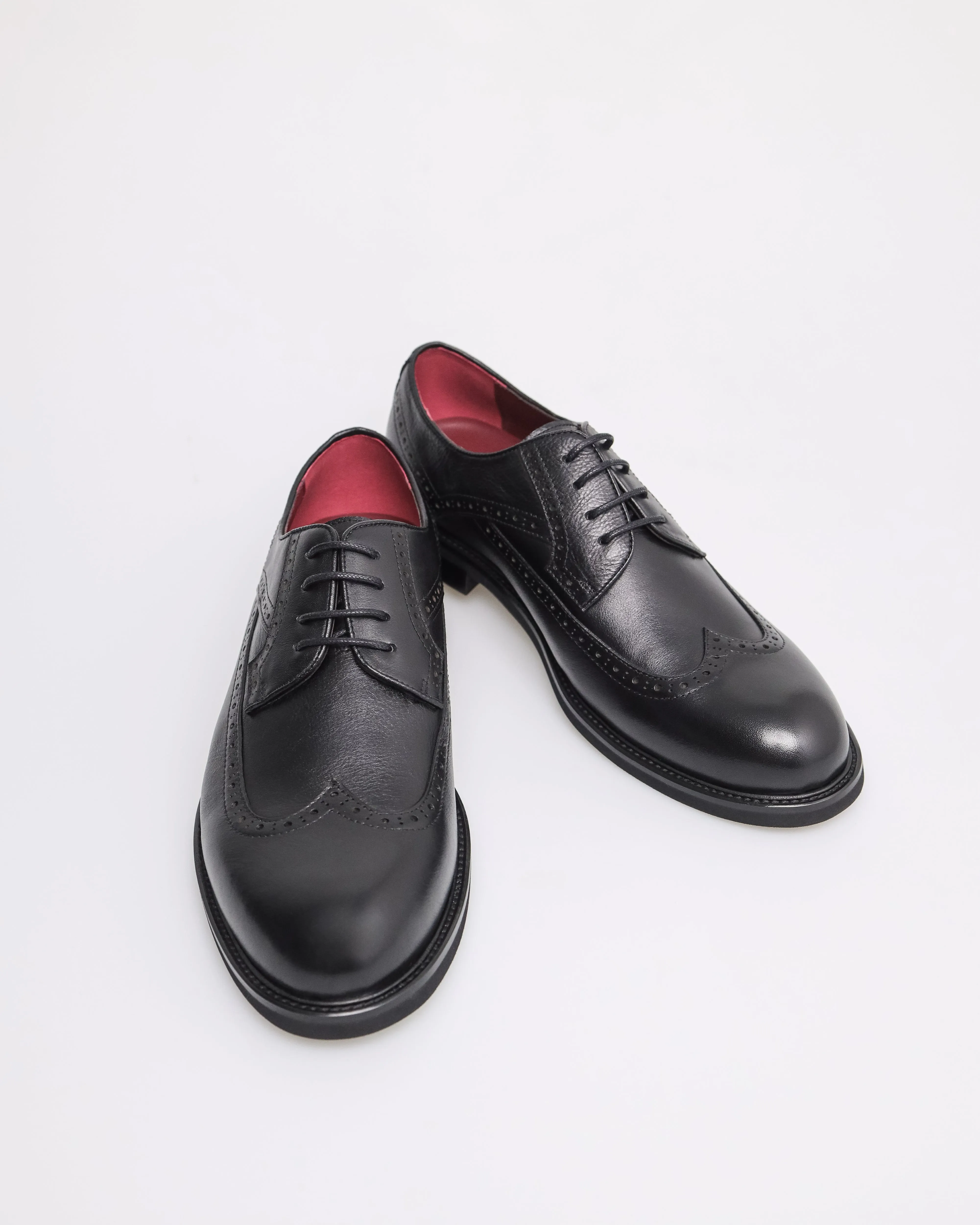 Tomaz HF066 Men's Brogue Derby (Black)