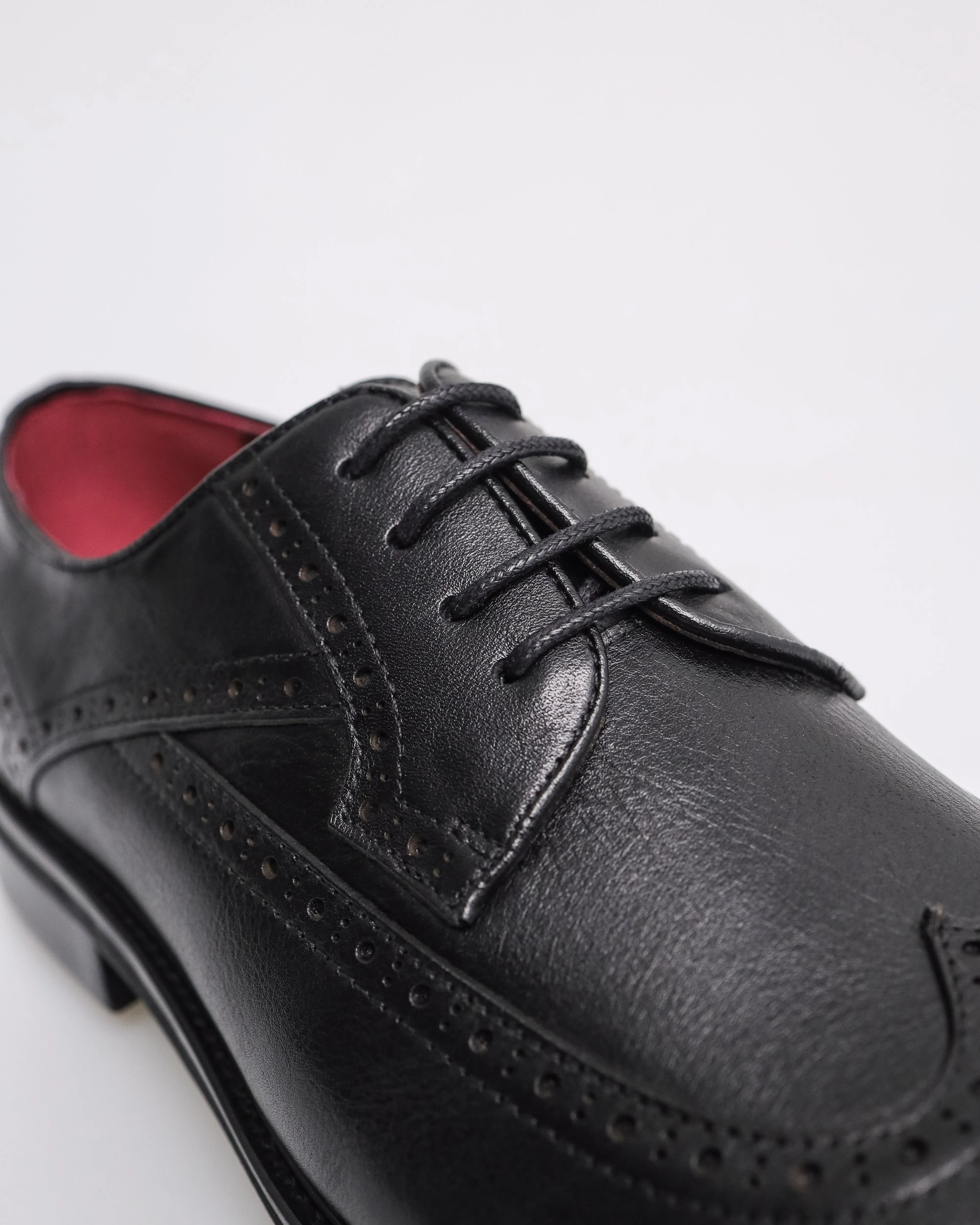 Tomaz HF066 Men's Brogue Derby (Black)