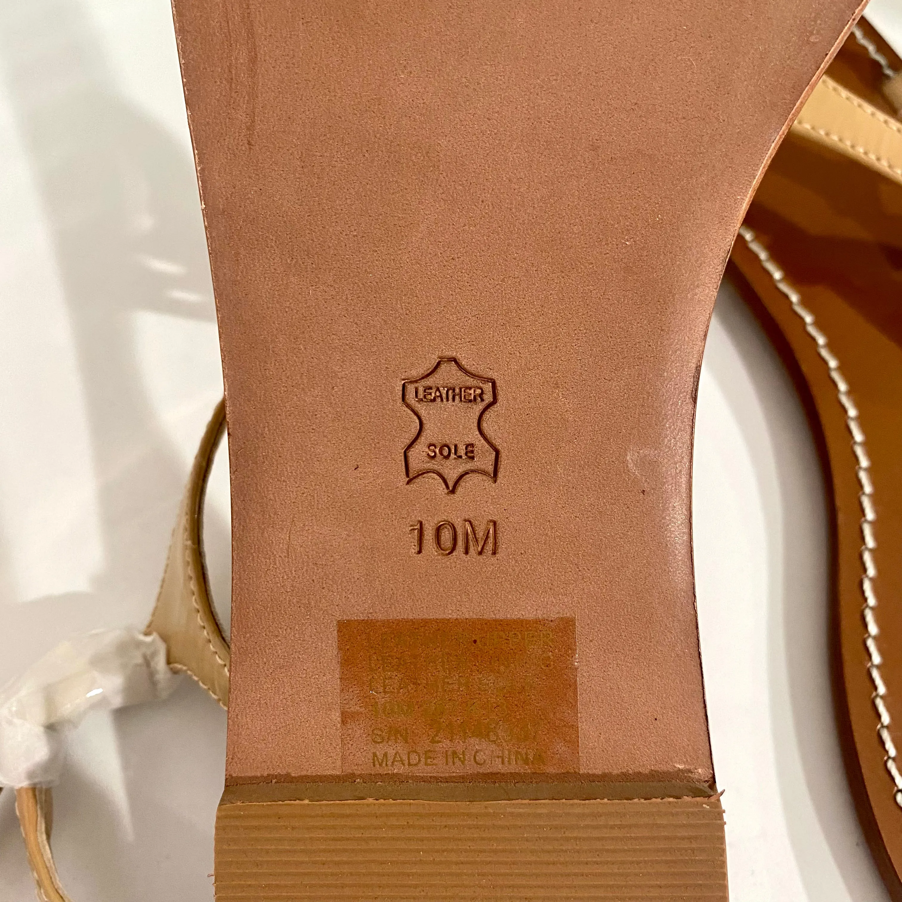 Tory Burch Nude Patent Violet Sandals